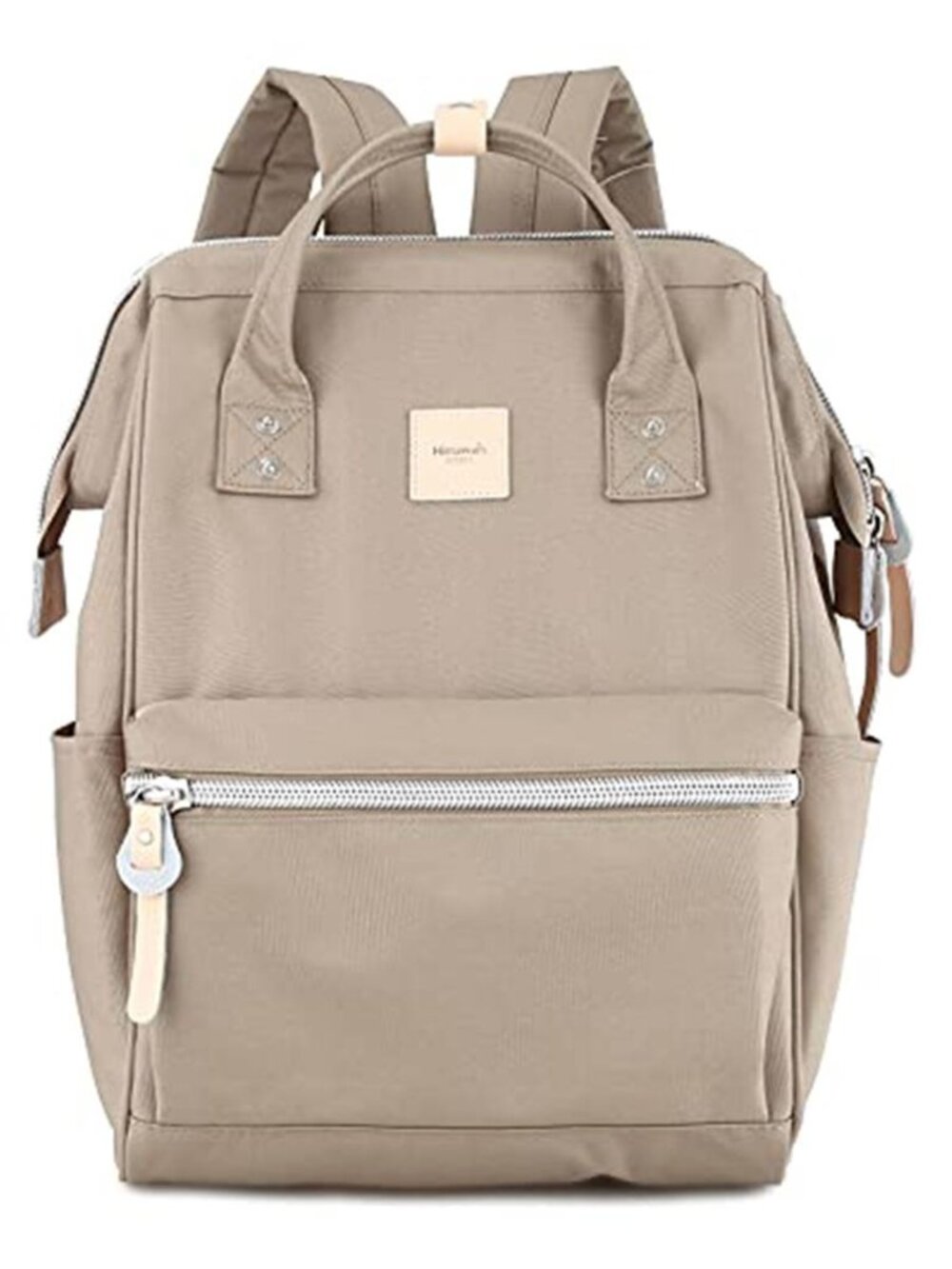 Laptop Backpack for Women Men Travel USB Charging Port Large Business Bag Khaki